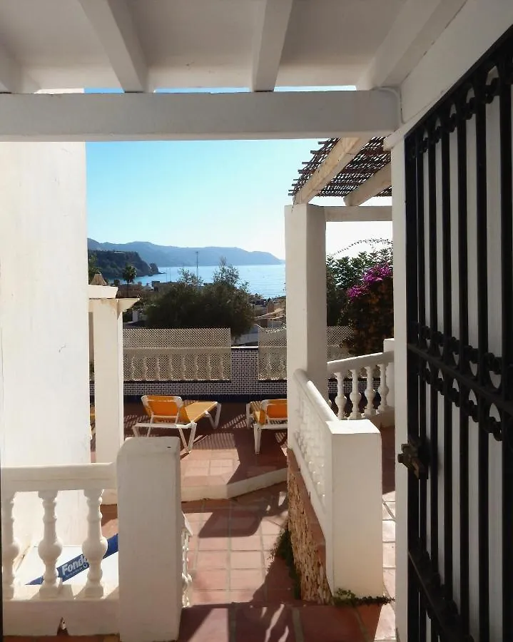 Beach Villa ,Nerja, Seaview, Pool, 3 Bedrooms, Huge Terrace And Garden 0*, 内尔哈